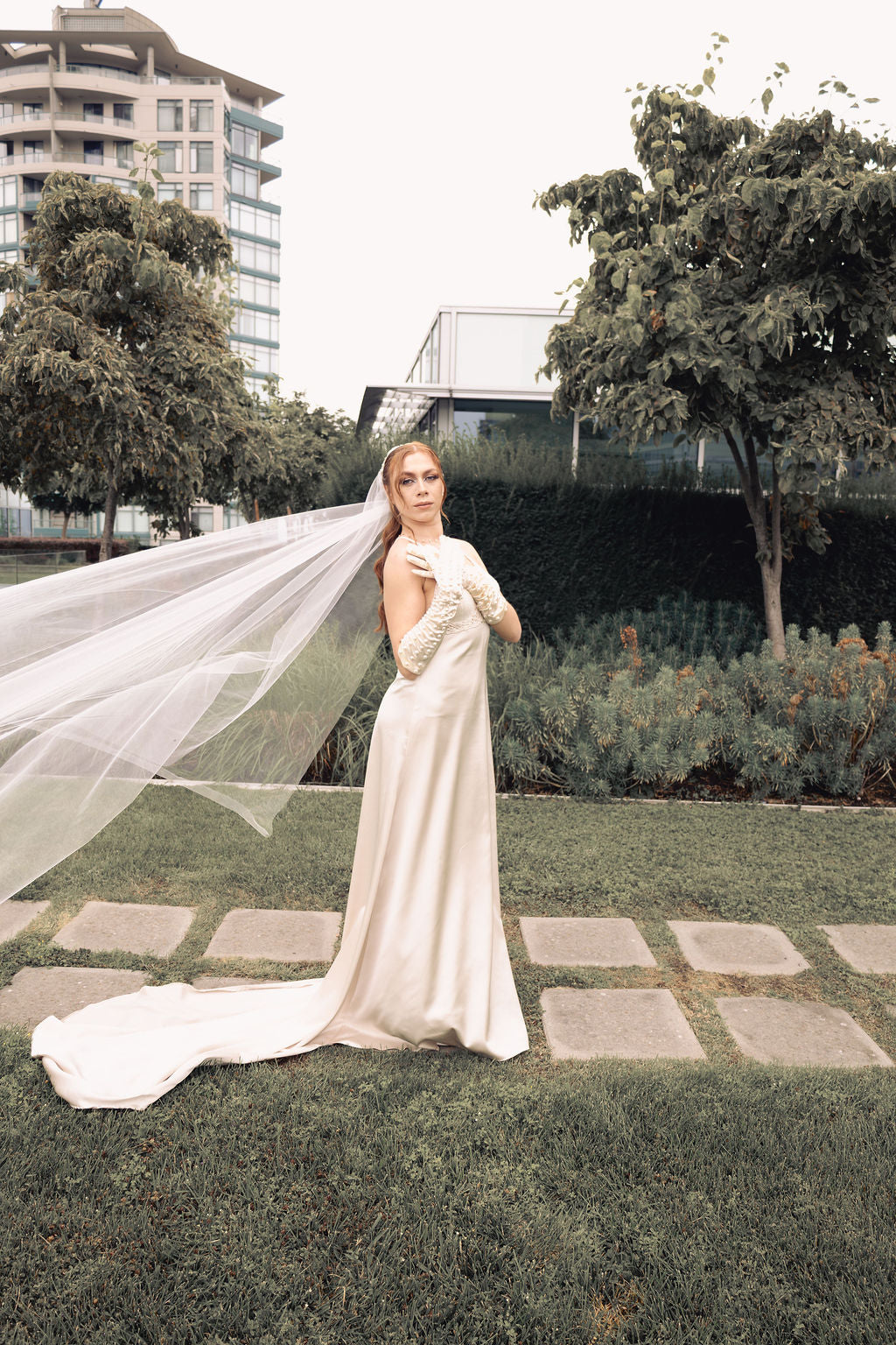 Dancing Queen – Satin Sheath with Crochet Bralette